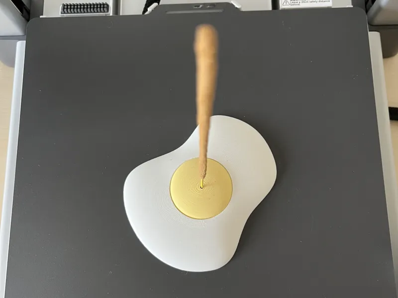 Fried Egg Incense Holder