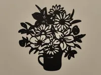 Déco murale fleurs — photo 2
