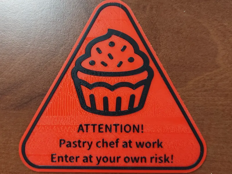 Pastry chef sign