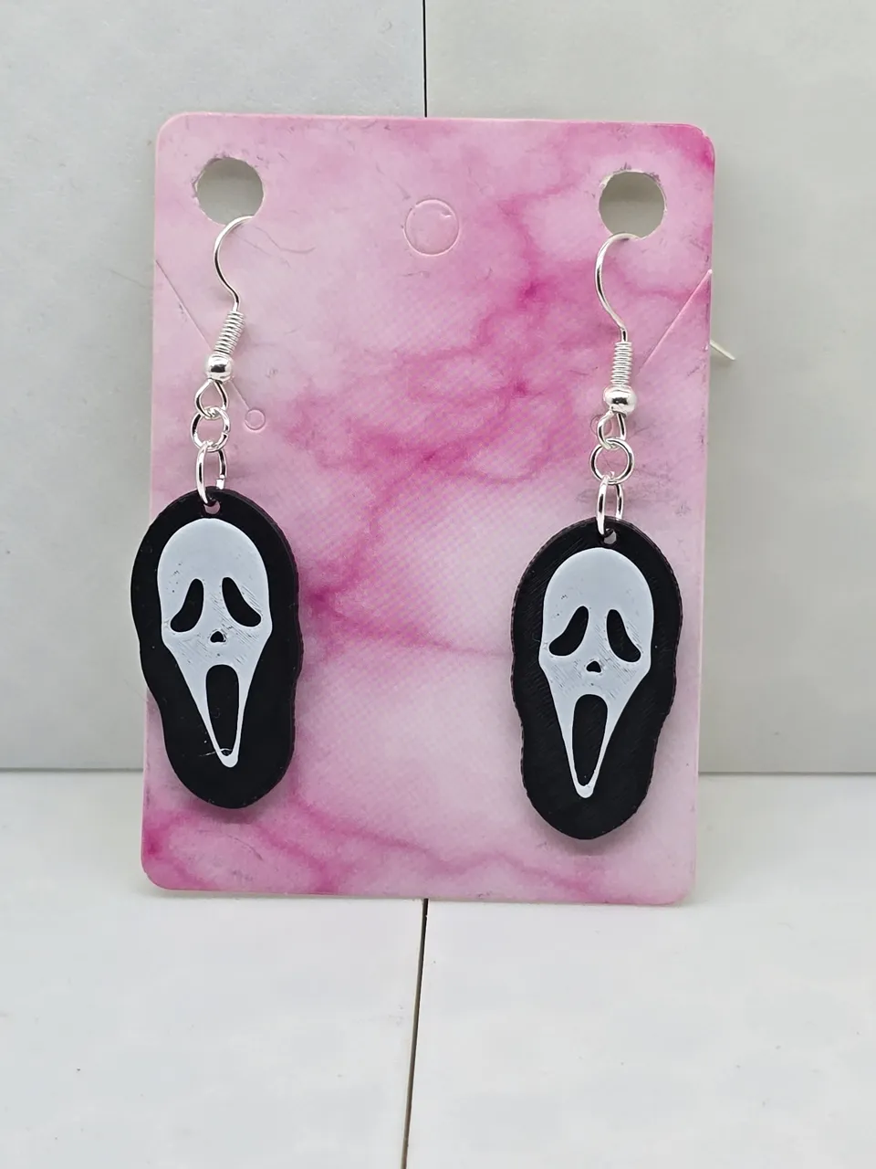 Jason and Ghost face Earrings view 3