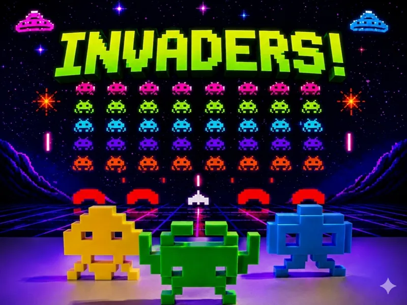 Space Invaders attack