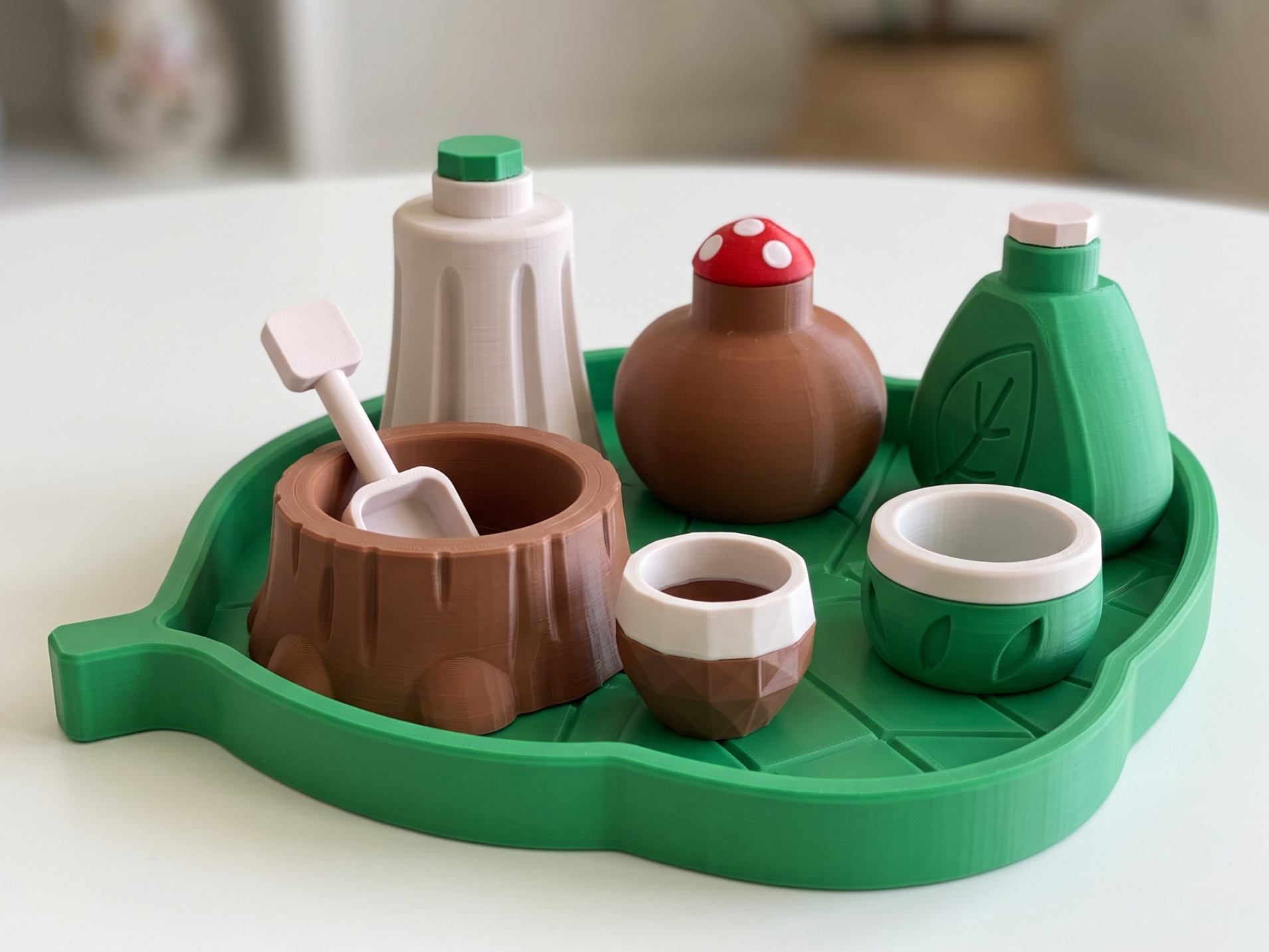 Woodland Potion & Play Set – Cozy Forest Desk Toy - 1