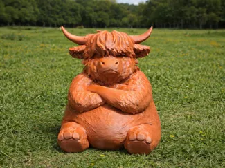 Grumpy Highland Cow