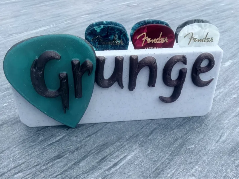 Grunge Guitar Pick Holder