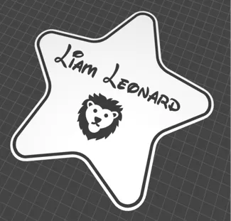 Sign for baby bed - Liam Leonard - Disney Edition