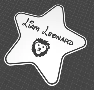 Sign for baby bed - Liam Leonard - Disney Edition