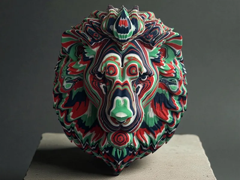 Lion Wall Hanger- Colorstacked