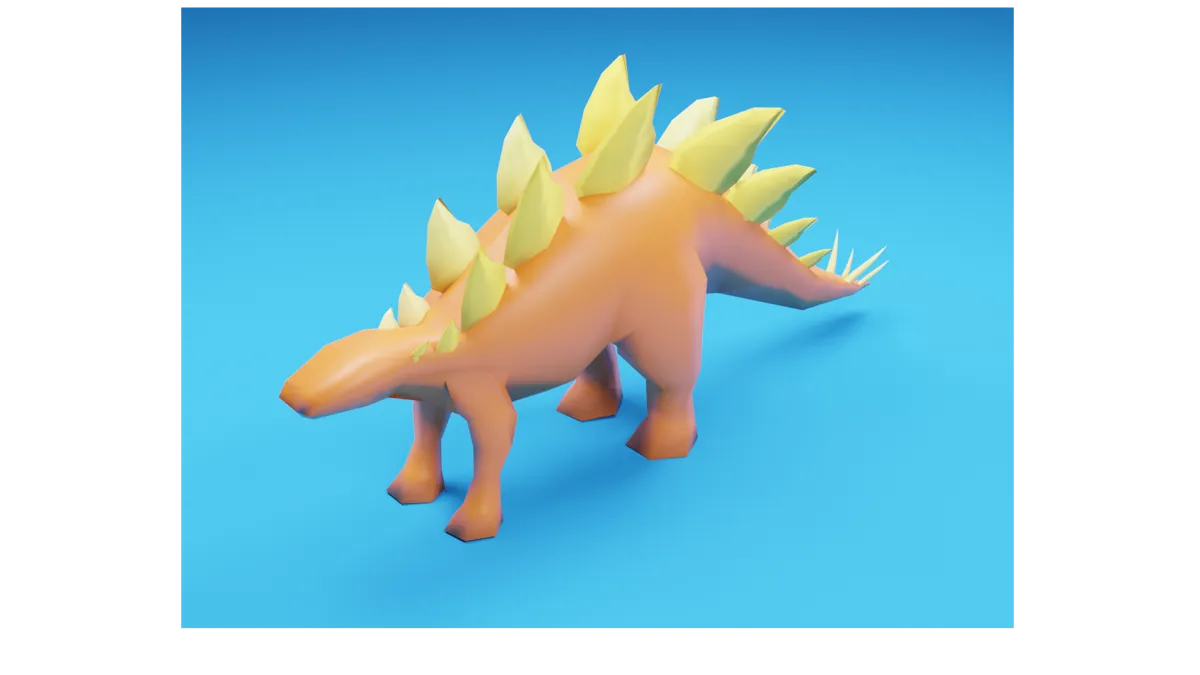 Dinosaure low poly