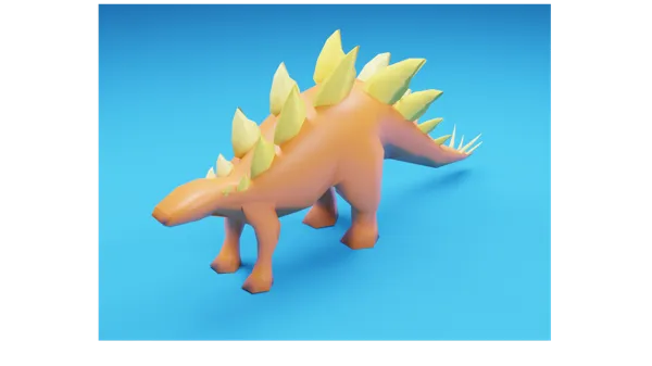 Dinosaure low poly