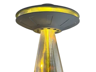 UFO Christmas Tree Topper with LED Lamp