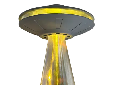 UFO Christmas Tree Topper with LED Lamp