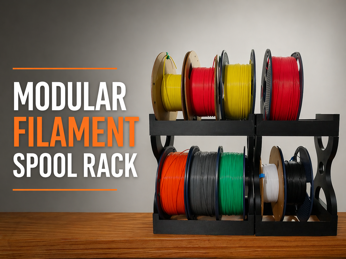 Modular Filament Spool Rack