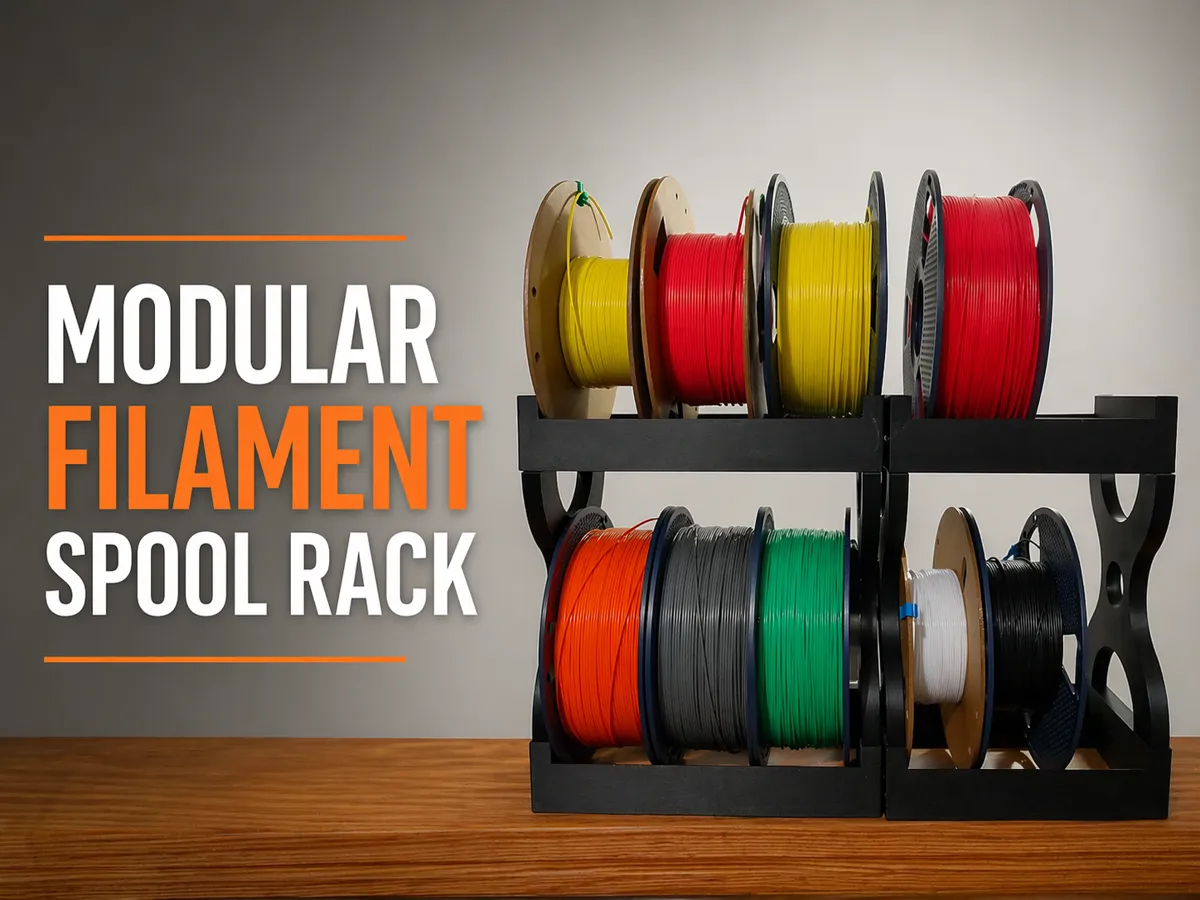 Modular Filament Spool Rack - Free 3D Print Model - MakerWorld