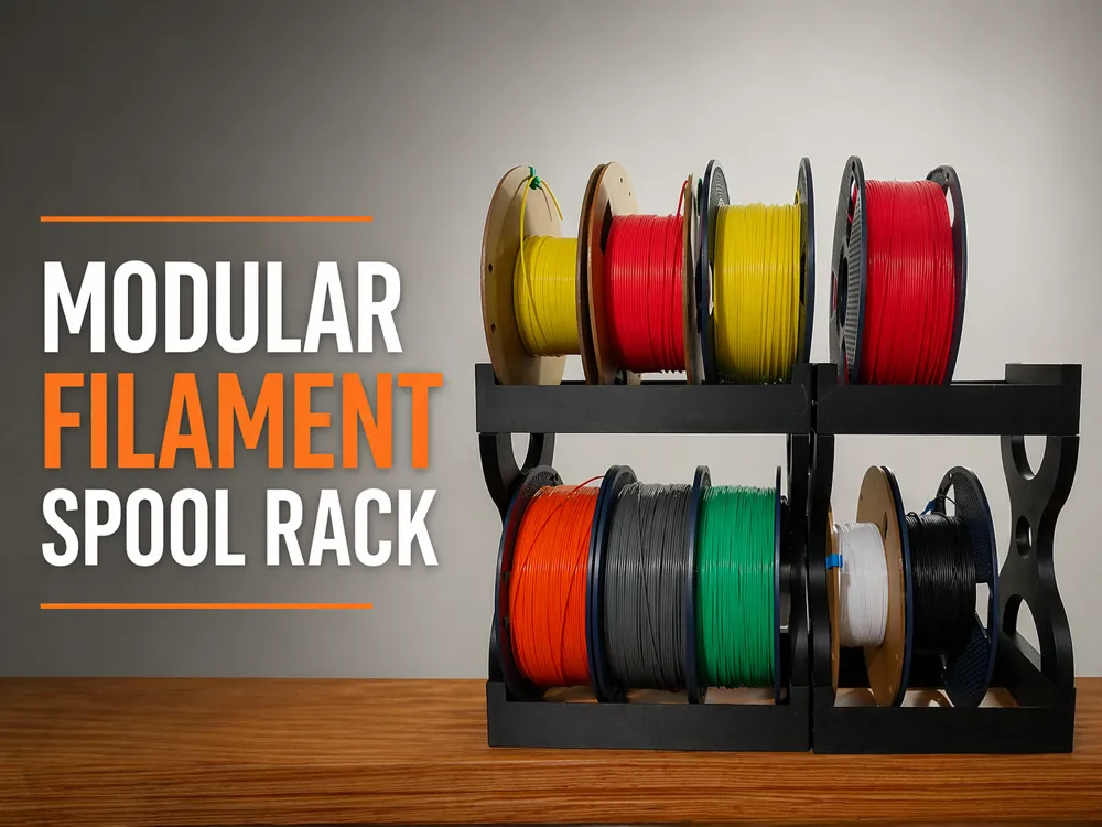 Small Filament Rack Modular Filament Spool Rack - Free 3D Print Model - MakerWorld
