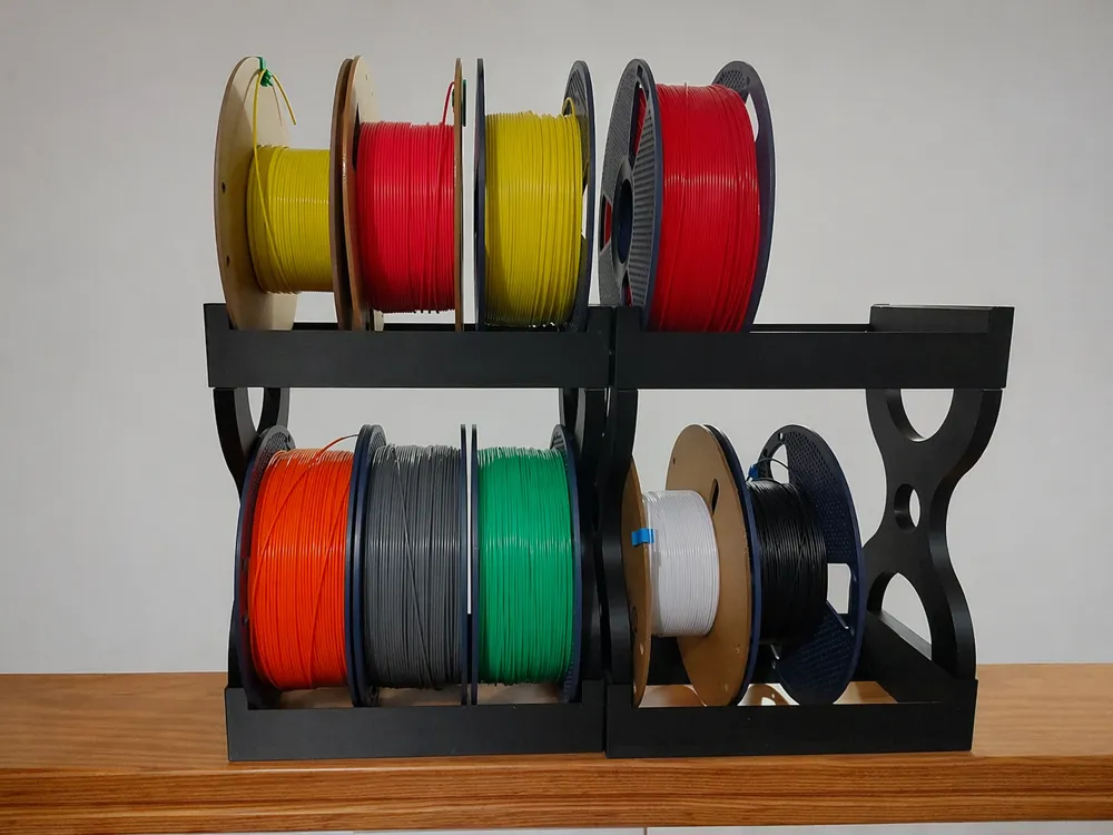 Simple Filiment Rack Modular Filament Spool Rack - Free 3D Print Model - MakerWorld