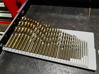 Gridfinity Drill Bit Toolbox Organizer - Split