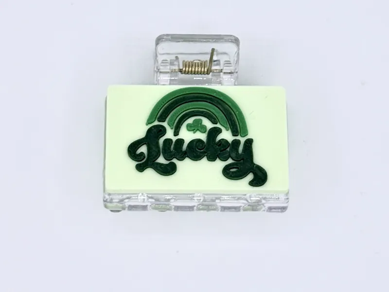 Claw Clip Plates: Lucky Rainbow