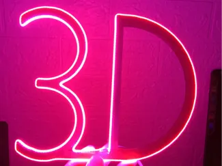 3D字体模型可加LED灯带