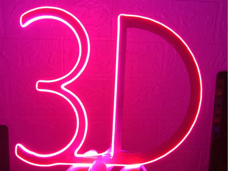 3D字体模型可加LED灯带