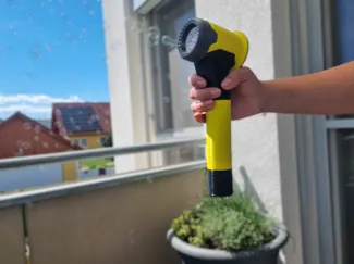 Seifenblasenschneekanone