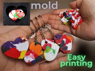 Recycled Poop Heart Mold
