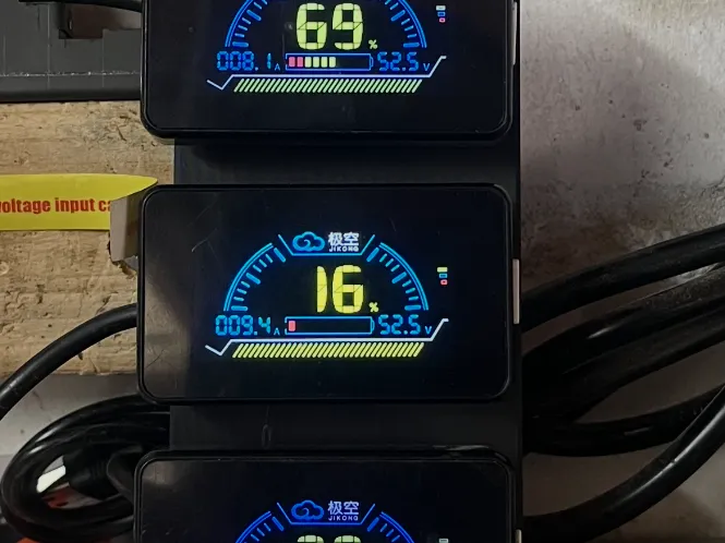 JKBMS JIKING RS485 Displaymount for three Displays