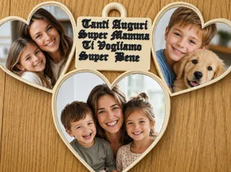 Heart Photo Frame Festa della Mamma 
