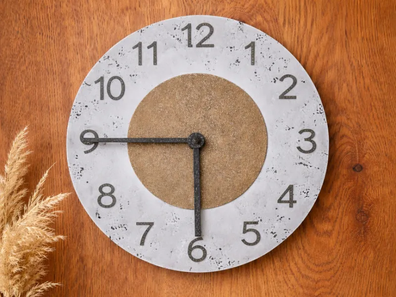 Uhr in Beton Optik Kit 011