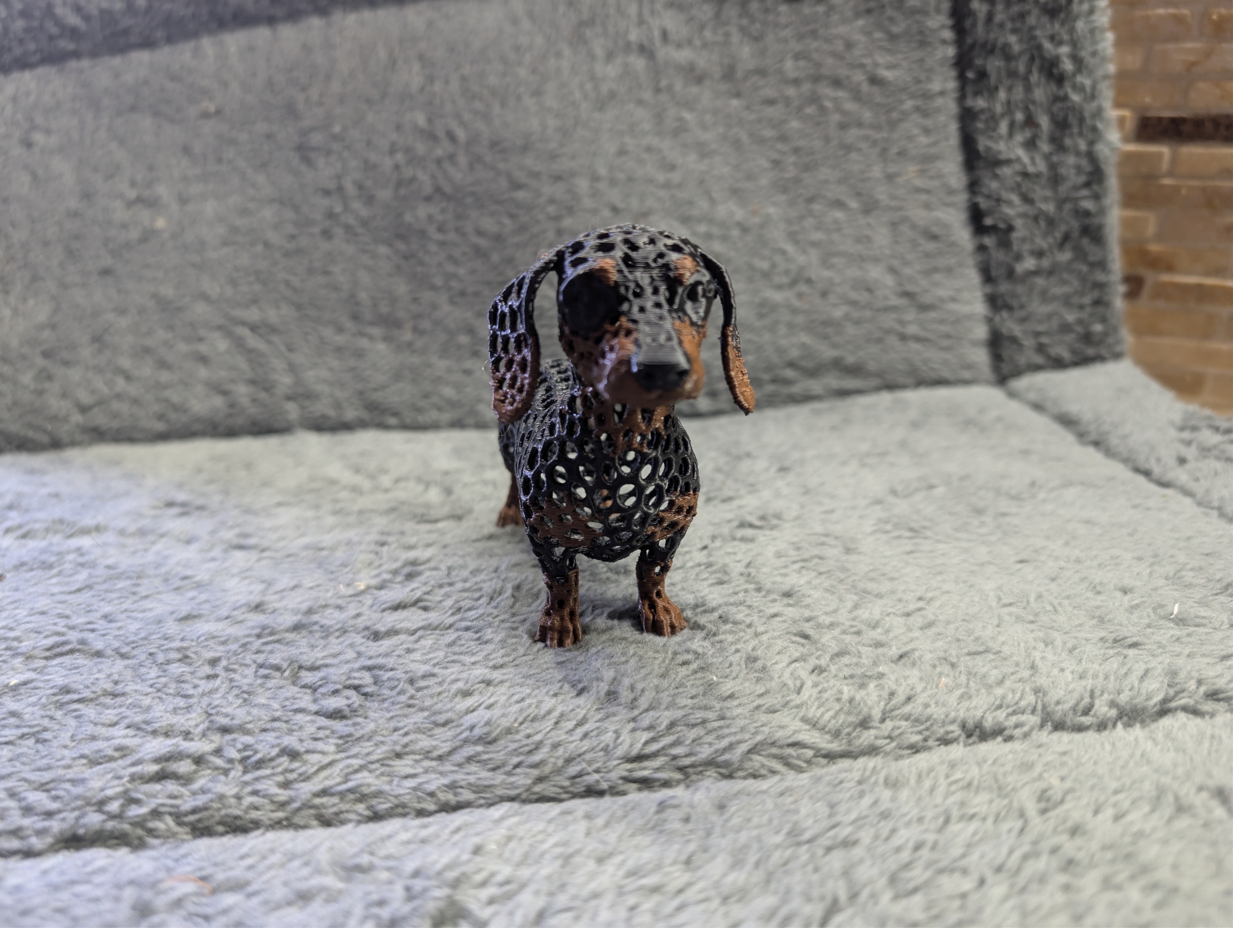 Stylized Voronoi Dachshund - 1