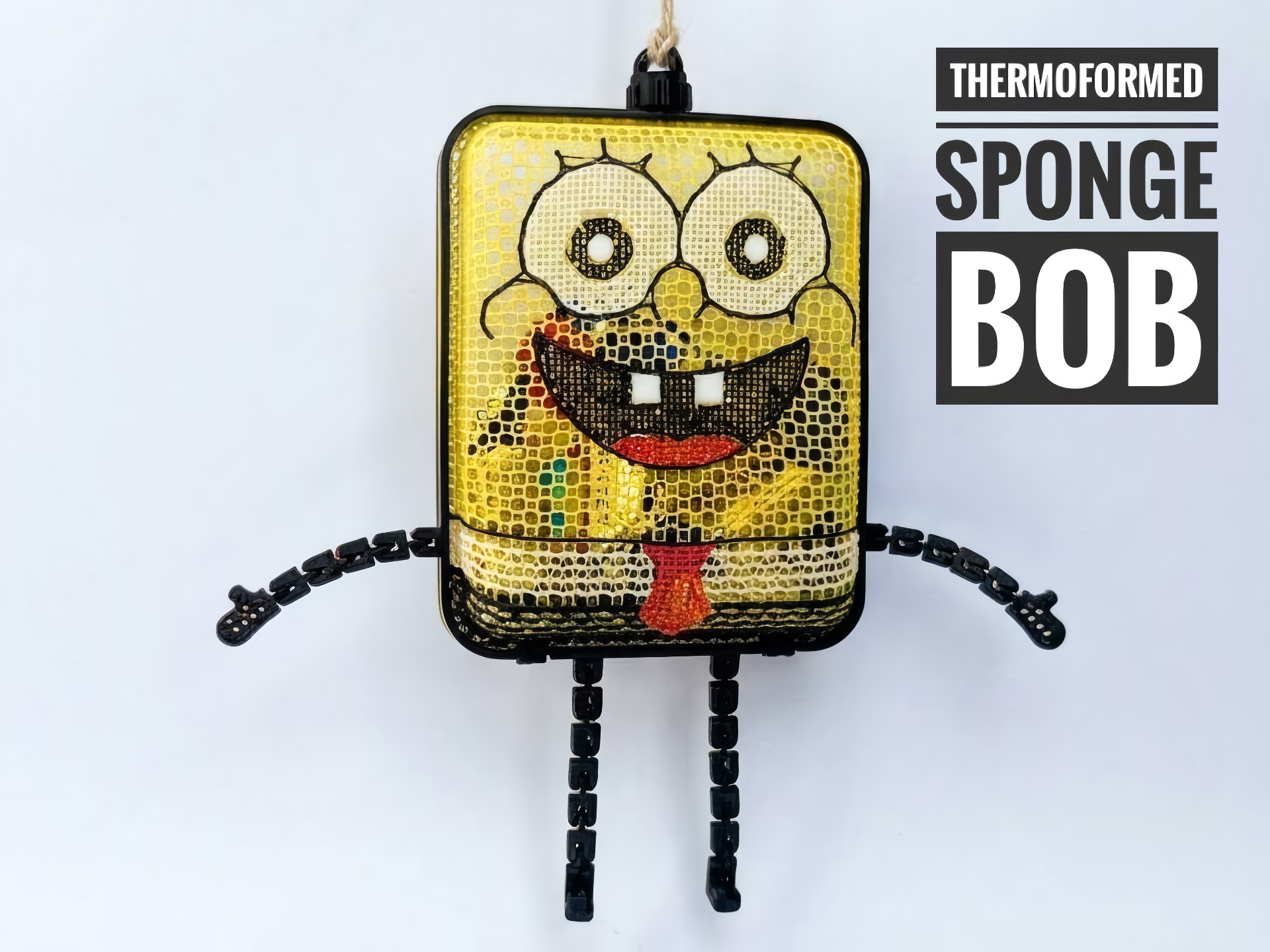 Thermoformed Sponge Bob - candy container - 1