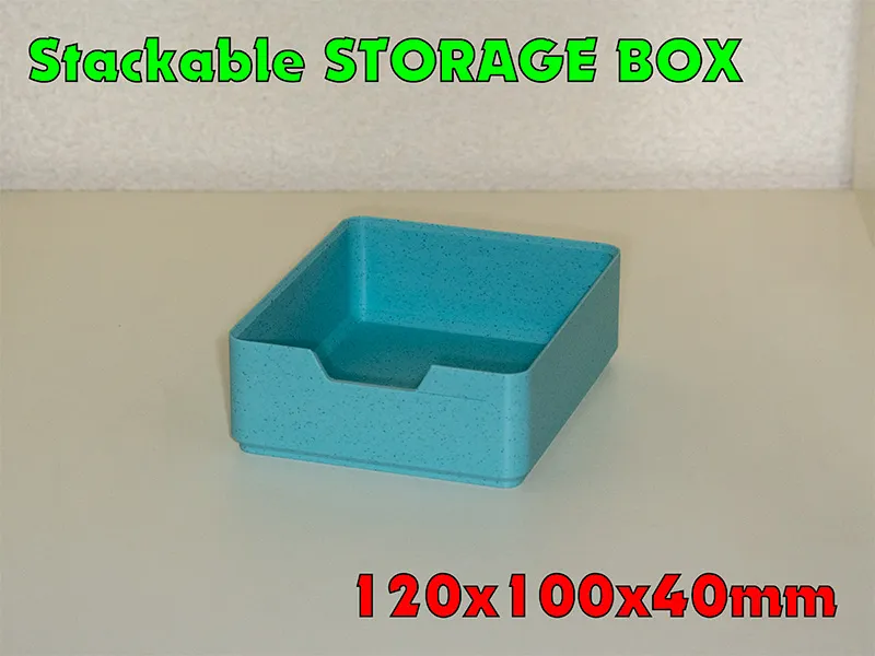 Boîte de rangement empilable 120x60x40 mm