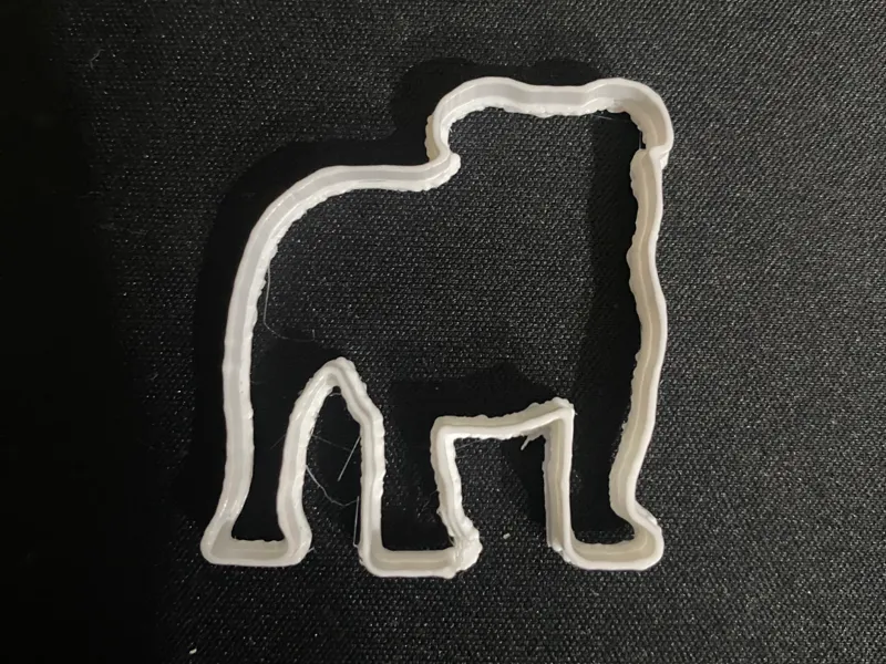 Bulldog cookie cutter