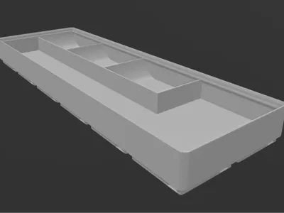 Gridfinity Refined allen key compartment