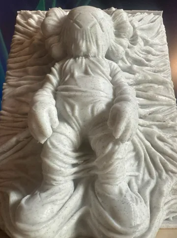 Modelo para impresión 3D: KAWS MARBLE UNDER SHEET — vista de referencia 4