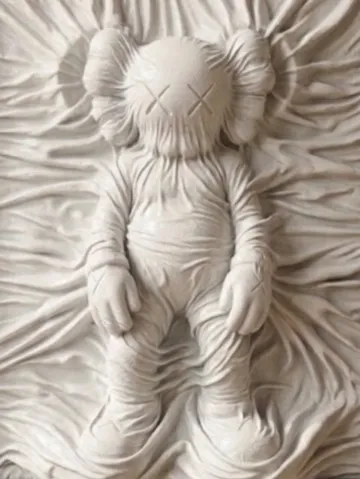 Modelo para impresión 3D: KAWS MARBLE UNDER SHEET — vista de referencia 2