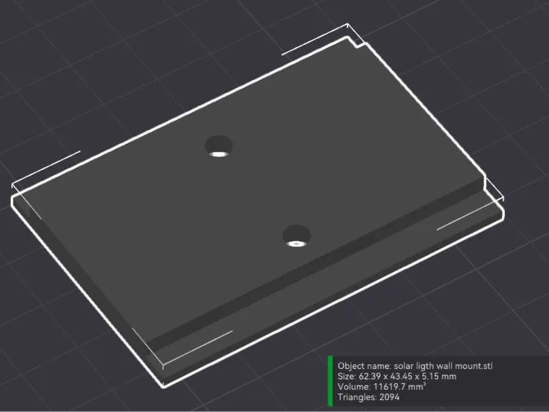 solar light wall mount bracket