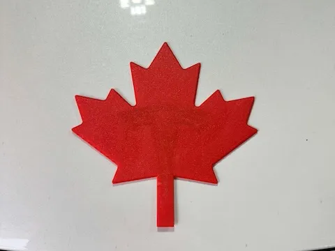 Canadian maple leaf Tesla emblem cover