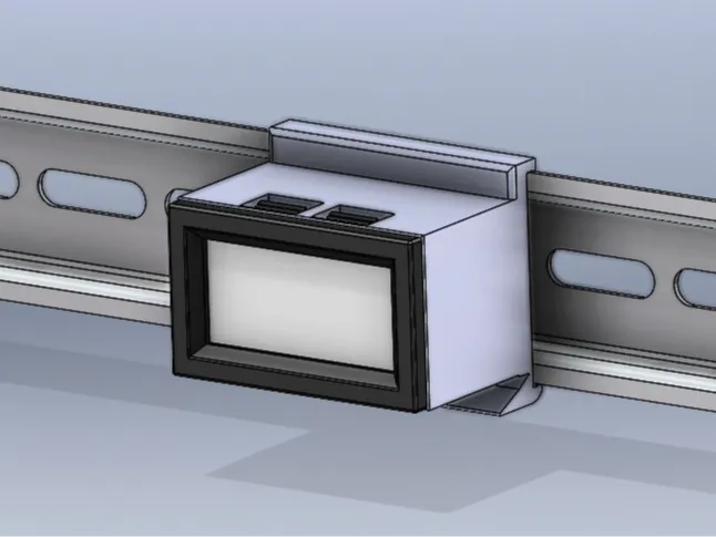 Volt Amp Meter Display Din Rail Attachment