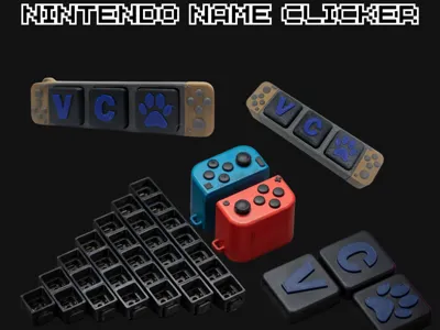 Mini Nintendo Switch Clicker Toy Keychain