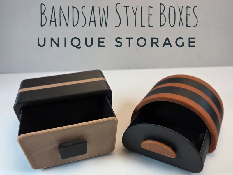3D‑Printed Bandsaw‑Style Boxes