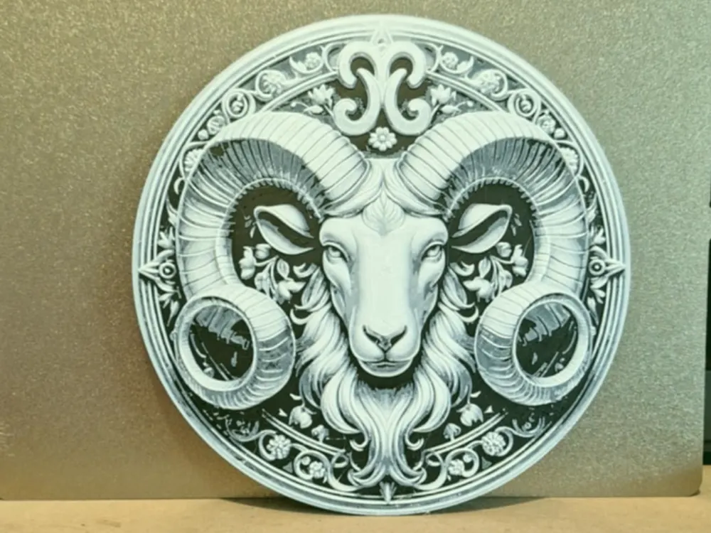 Aries- Zodiac sign - Hueforge - 2 colours by 3dGlow MakerWorld ...