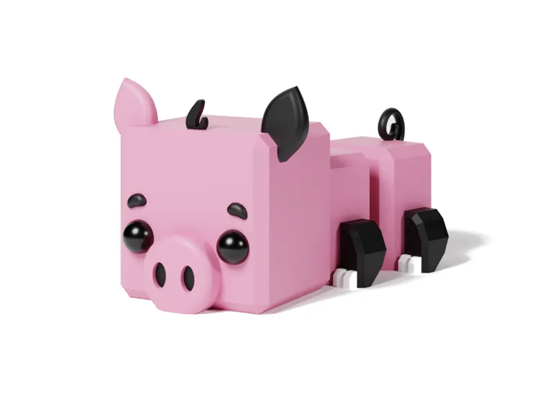 Cute, Flexi Pig