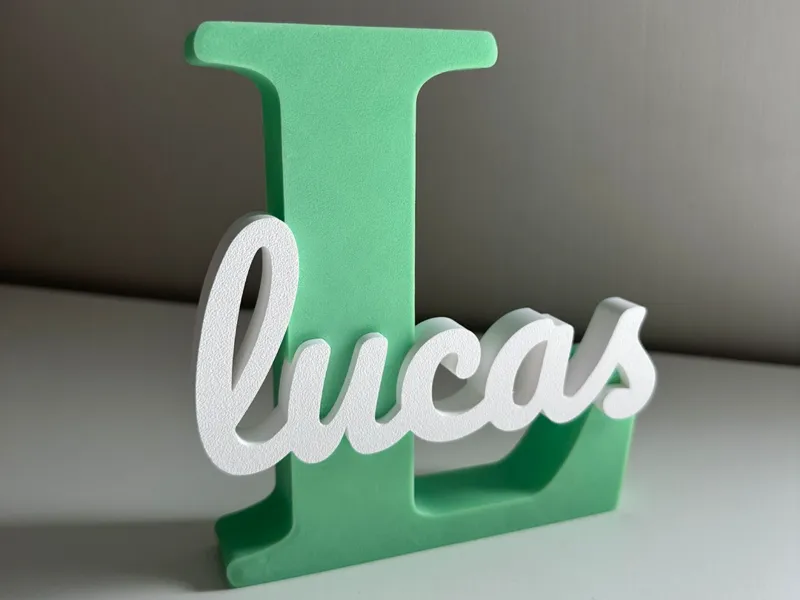 Letra L Nome Lucas