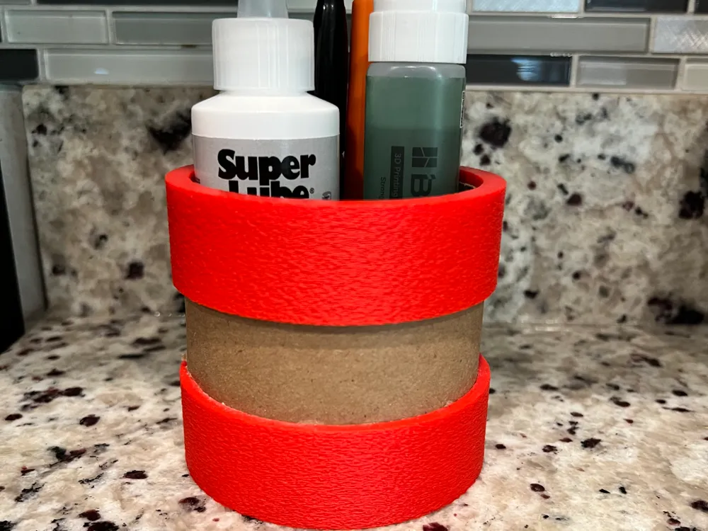 FUZZY CARDBOARD SPOOL SUPPLY HOLDER by Rob - MakerWorld