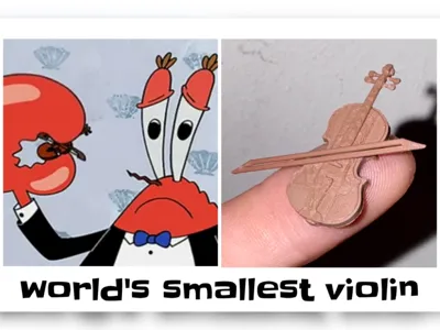 world“s smallest violin in 21min!
