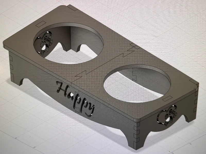 Happy Dog Raised Bowl Stand