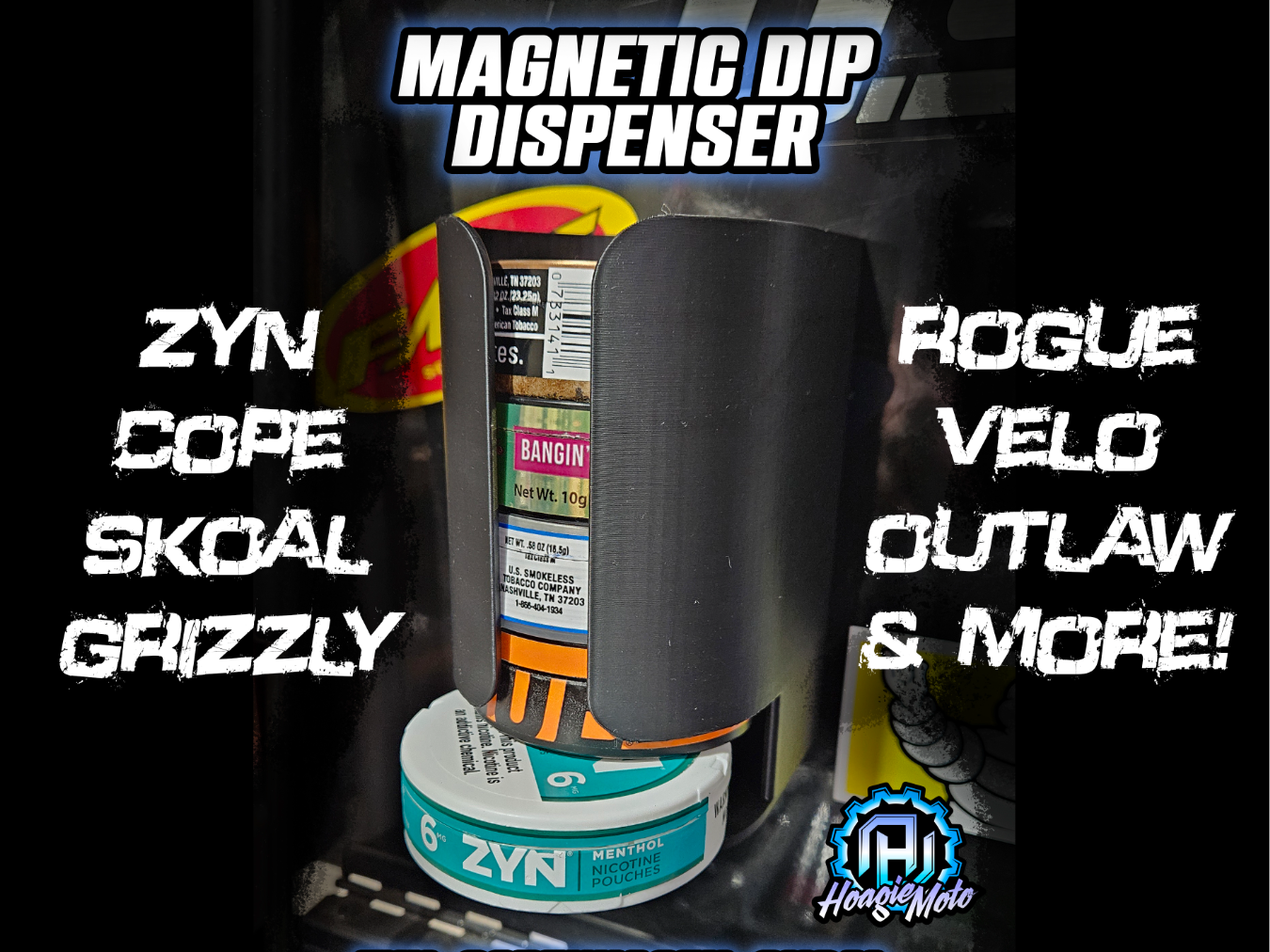Magnetic Zyn / Dip Can Full Roll Dispenser 