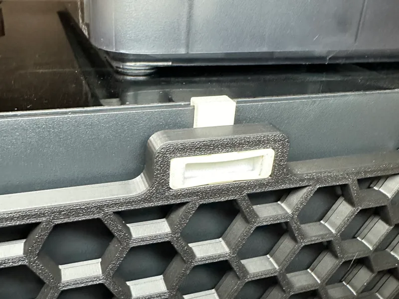 top clip X3D Riser HSW Side Panel without a riser