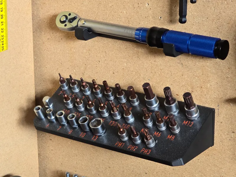 1/4" Torque Wrench Holder - hidden screws