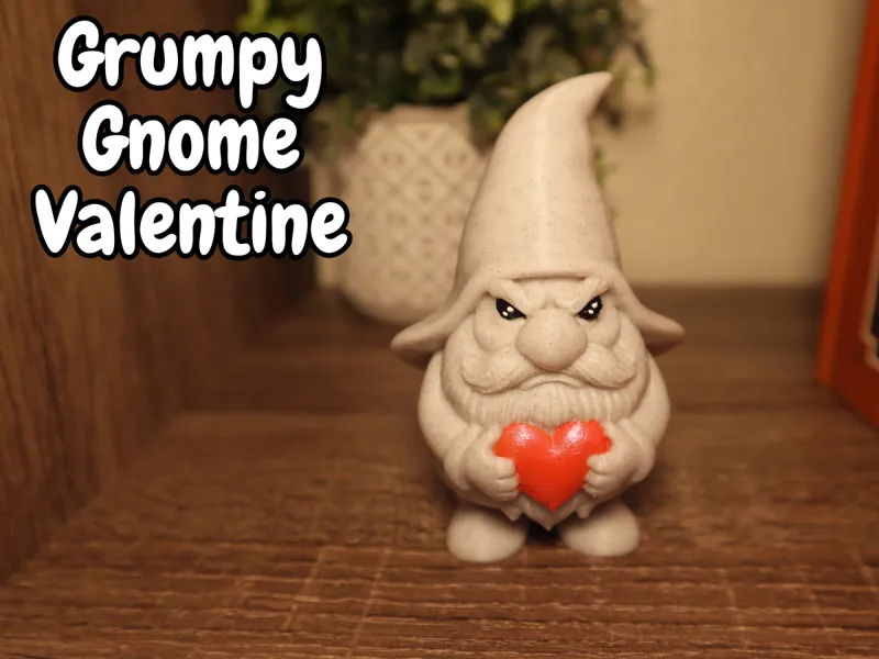 Grumpy Valentines Gnome